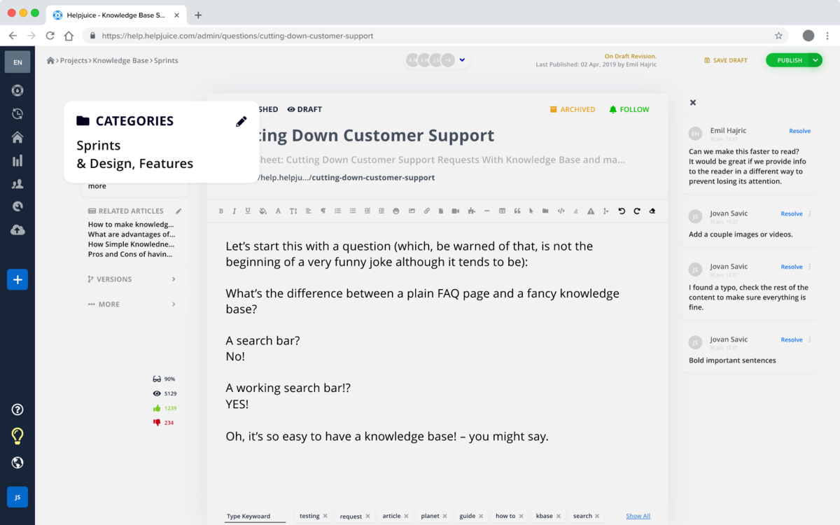 Helpjuice vs Alternatives for Your Knowledge Base Needs [2024]