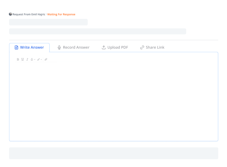 Article Request Editor